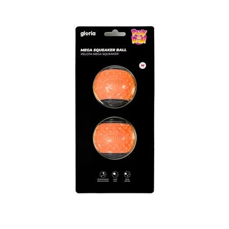 Pet Ball Gloria PLAY AND RUN Orange TPR M 6,35 cm 2 Units