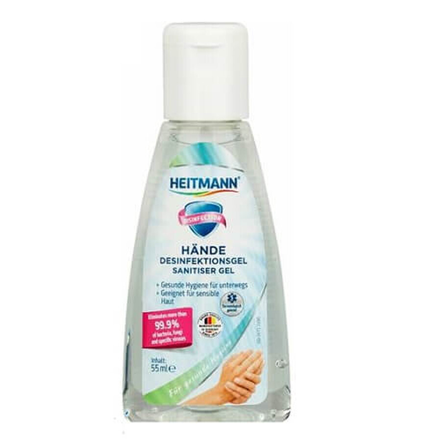 Desinfecterende handgel, 55 ml, Heitmann