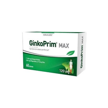 GinkoPrim Max 120mg, 60 comprimés, Walmark
