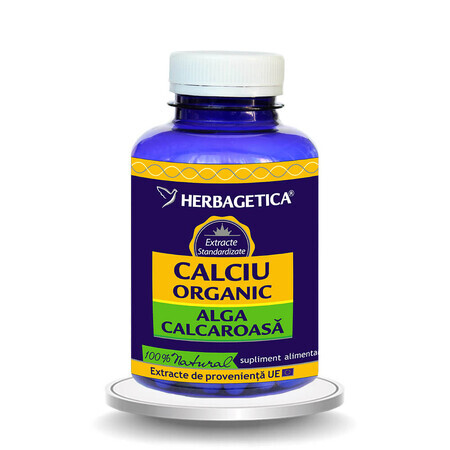 Biologisch calcium met calciumwier, 120 capsules, Herbagetica