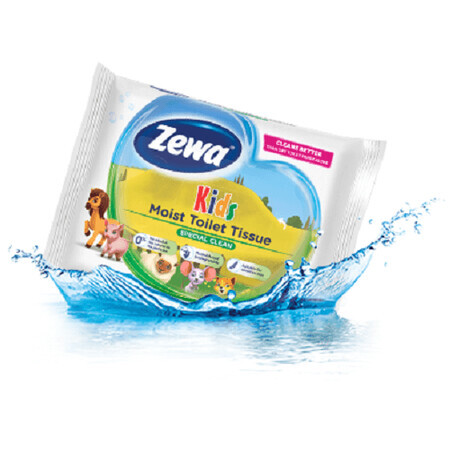 Kinder-Toilettenpapier nass, 42 Stück, Zewa