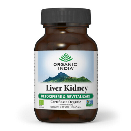 Hepatoprotectief en niergezondheid, Lever Nieren, 60 capsules, Biologisch India