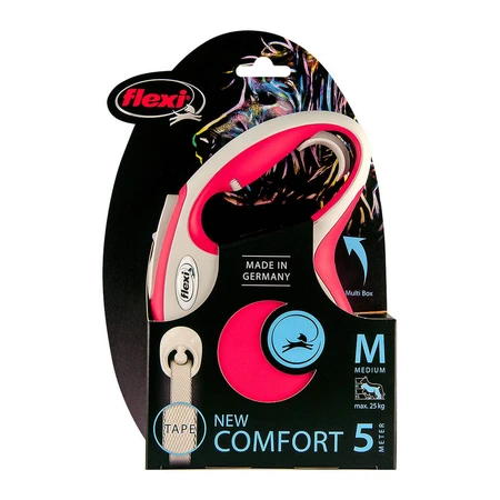 Smycz dla psa Flexi NEW COMFORT 5 m Czerwona Rozmiar M M: ceny i cechy