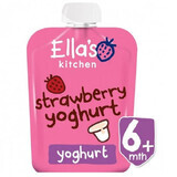 Biologische Griekse yoghurt met aardbeien, 90 g, Ella's Kitchen