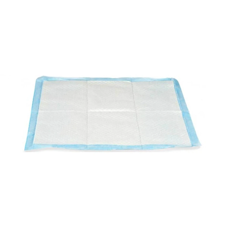 Podkładka treningowa dla szczeniąt 60 x 60 cm niebiesko-biała z papieru polietylenowego (10 sztuk): ceny i cechy