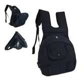 Huisdierenrugzak Gloria Kangaroo Zwart Uitbreidbaar 30 x 20 x 34 cm