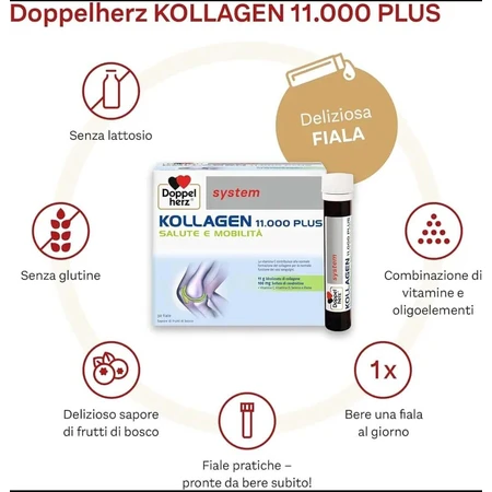 Kollagen 11.000 Plus, 30 single-dose vials, Doppelherz