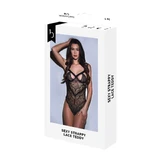 Leotard Baci Lingerie Sexy Strappy Lace Schwarz S/M
