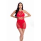 Robe rose rouge à lèvres (Taille unique)