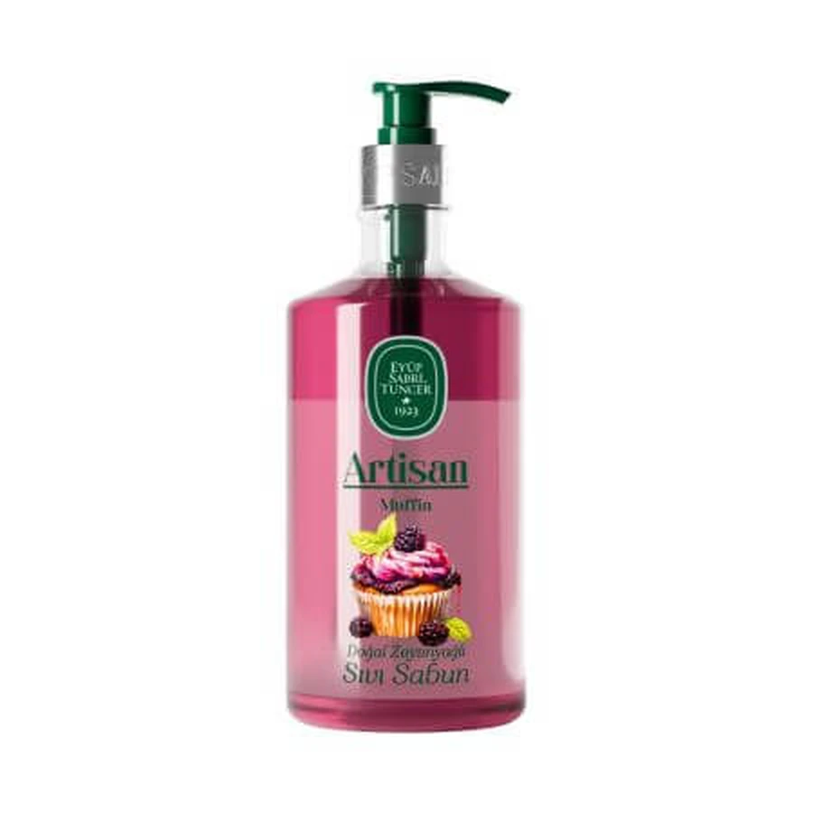 Vloeibare zeep met natuurlijke olijfolie Muffin Artisan, 600 ml, Eyüp Sabri Tuncer