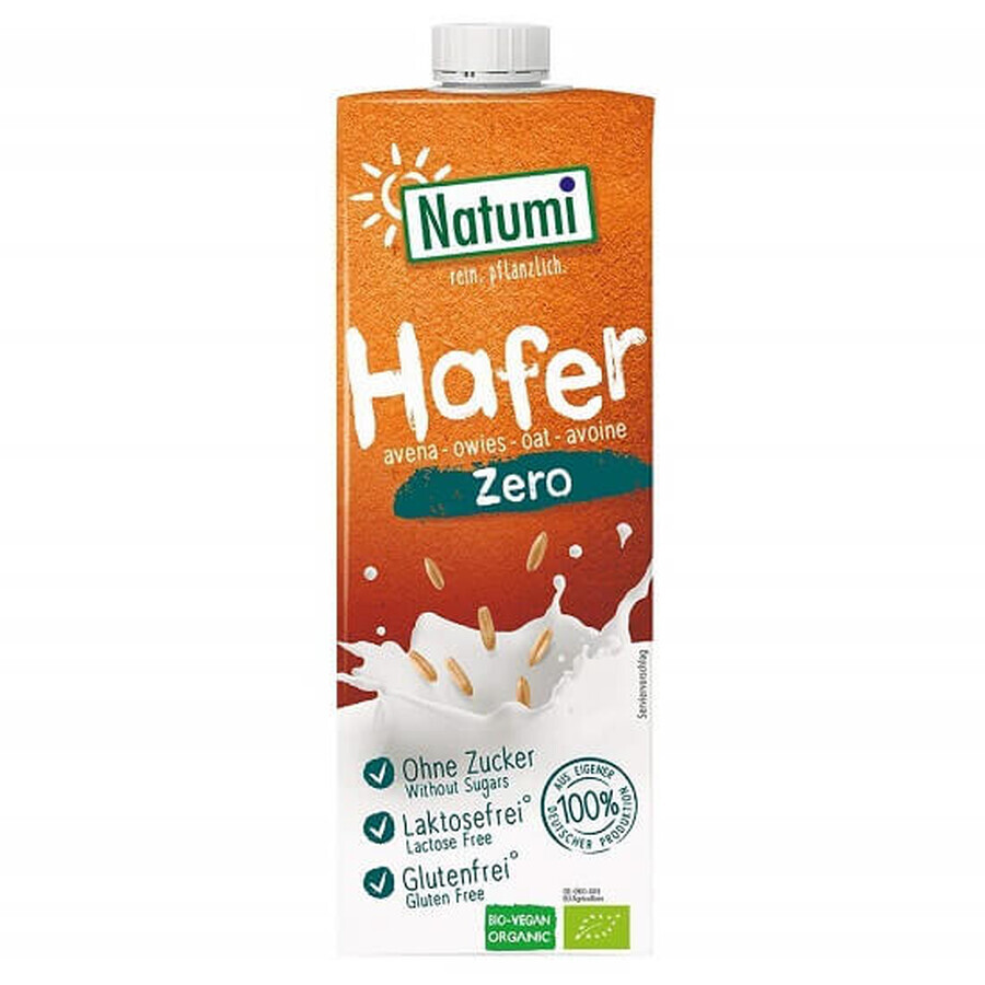 Latte d'avena biologico senza zucchero, 1 L, Natumi