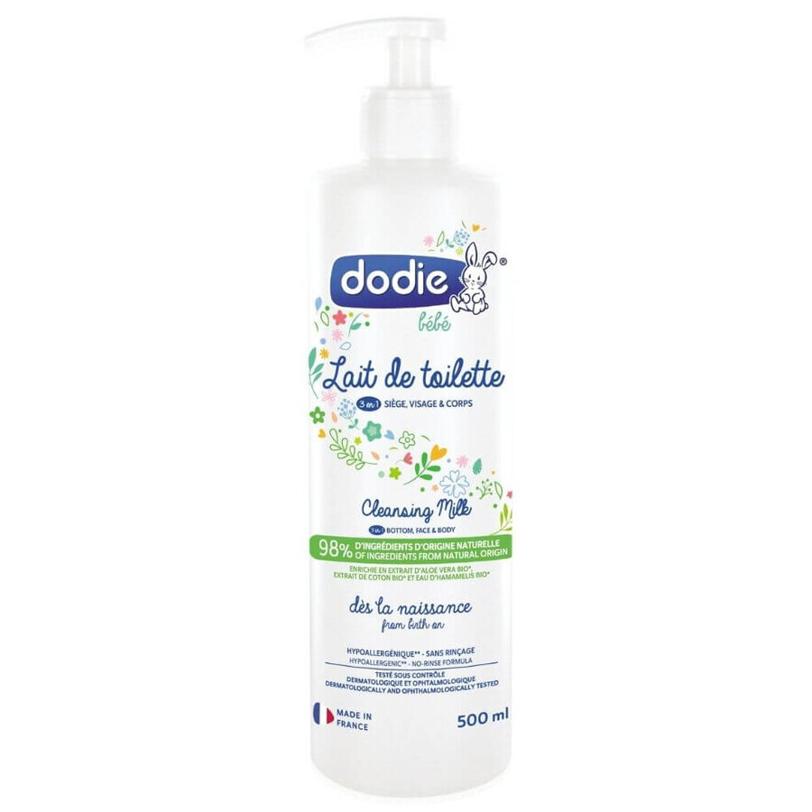 Leche limpiadora 3 en 1, 500 ml, Dodie