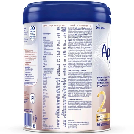 Mleko w proszku ProFutura 2 Duo Biotik, 6-12 miesięcy, 800 g, Aptamil: ceny i cechy