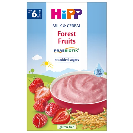 Melk en granen met bessen, +6 maanden, 250 gr, Hipp