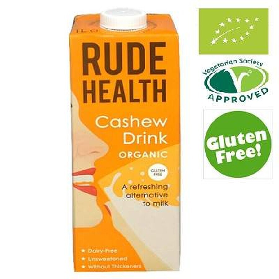 Biologische Cashew Plantenmelk, 1L, Rude Health