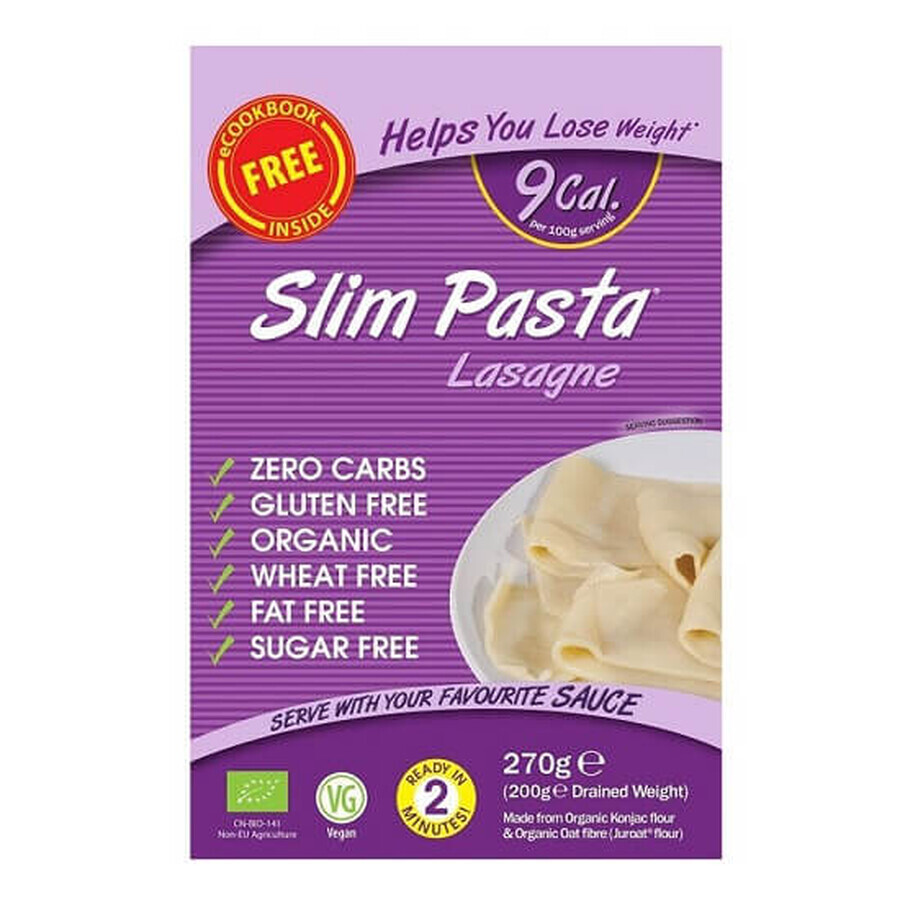 Lasagnes de konjac bio, 270g, Slim Pasta