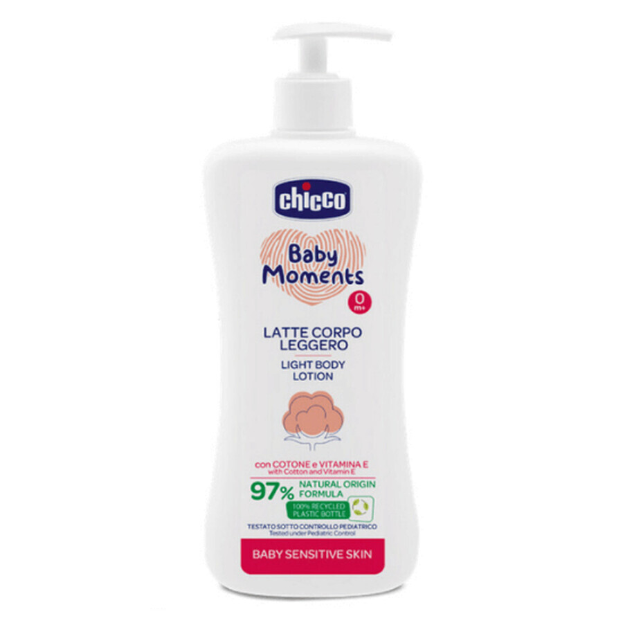 Baby Moments Sensitive Fluid Körperlotion, +0 Monate, 500 ml, Chicco