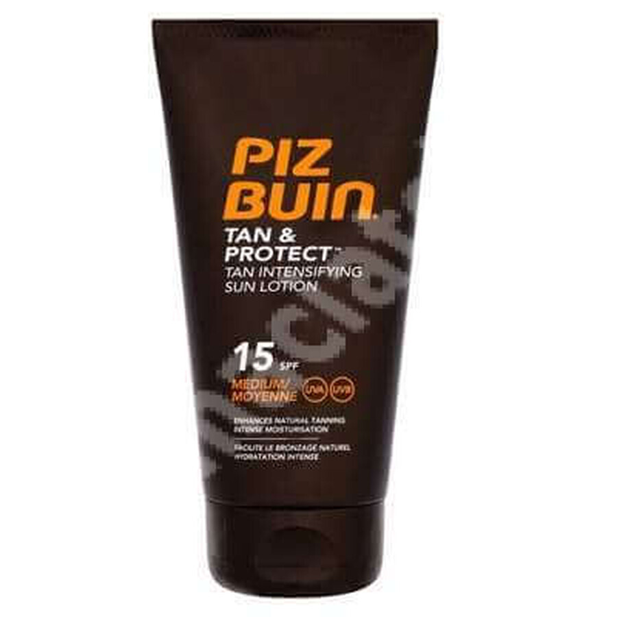 Versnelde bruinings- en beschermingslotion SPF 15 Tan &amp; Protect, 150 ml, Piz Buin