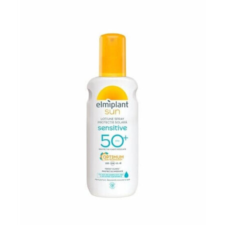 Lotion spray de protection solaire pour les personnes sensibles SPF50+, Elmiplant