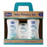 Chicco Baby Moments set badlotion, 200 ml + shampoo, 200 ml + eau de toilette, 100 ml