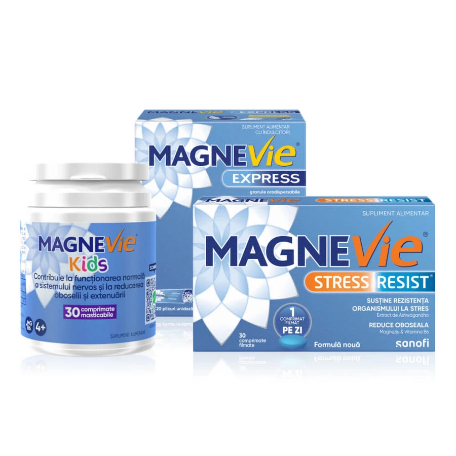 Magnevie Family Pack (MagneVie Stress Resist met Ashwaghanda + MagneVie Express + MagneVie Kids)