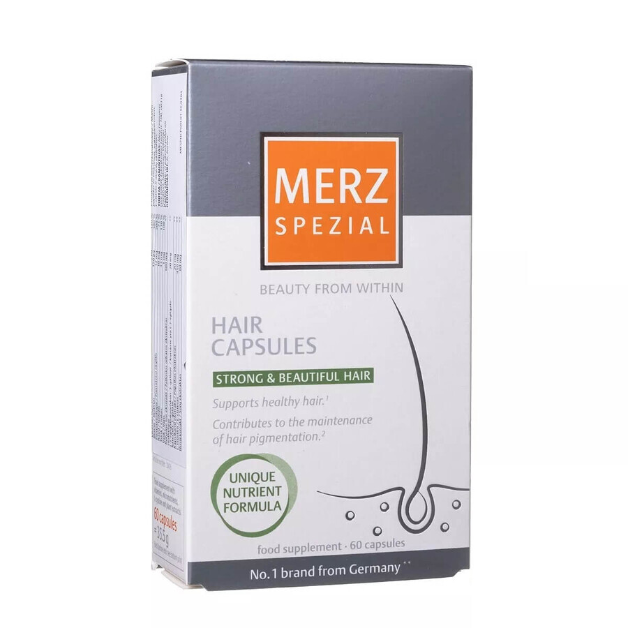 Hair capsules, 60 capsules, Merz Pharmaceuticals