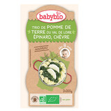 Eco Menu van Aardappelen, Spinazie en Geitenkaas, +8maanden, 2x200g, BabyBio