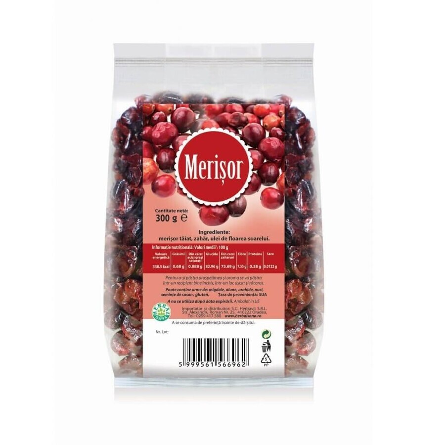 Mirtillo rosso, 300 gr, Herbal Sana