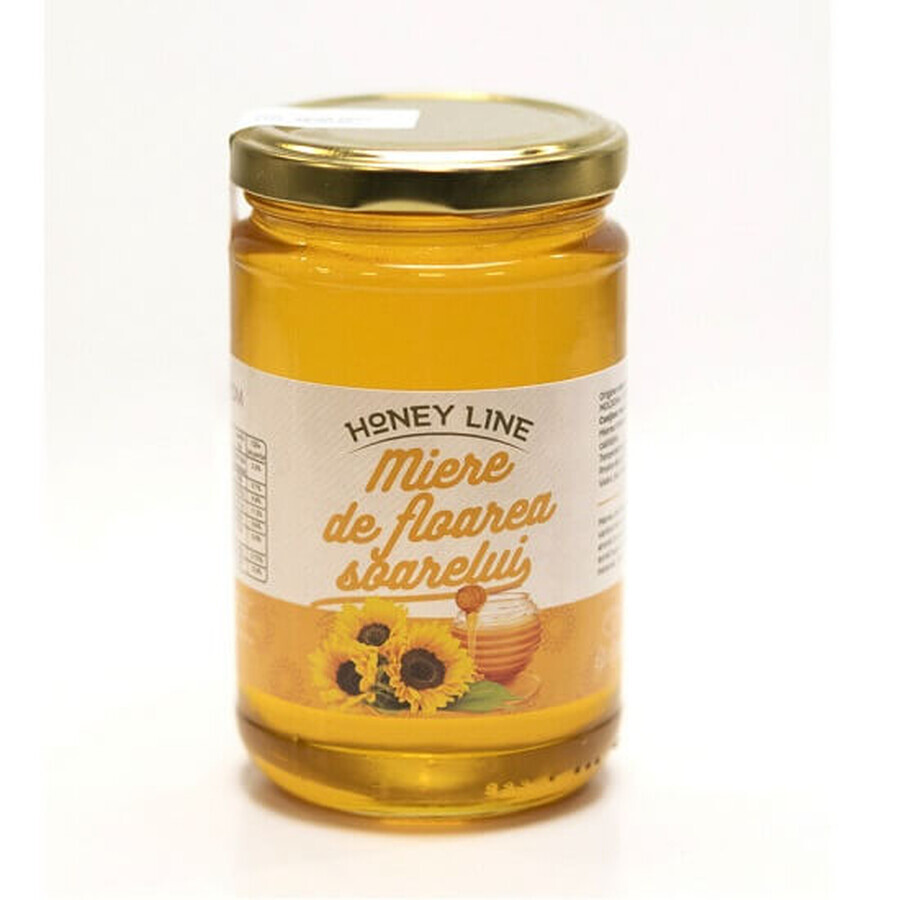 Zonnebloemhoning, Honinglijn, 400 gr, Apisrom