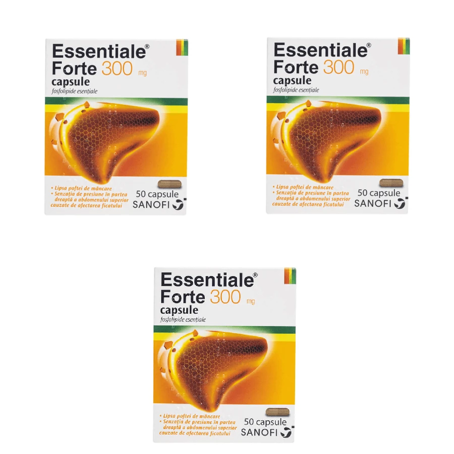 Essentiale Forte 300 mg, 3 x 50 capsules, Sanofi