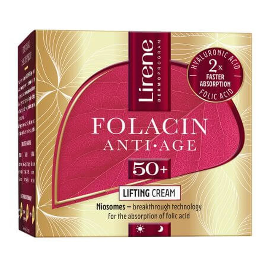 Anti-Aging-Creme 50+ Folacin Anti-Age, 50 ml, Lirene 