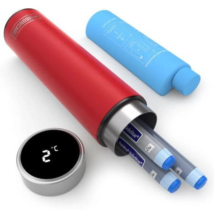 Rescue Red Odyssey Smart Rescue Red Odyssey Smart draagbare thermoskan voor insuline, 1 stuk, Disoncare