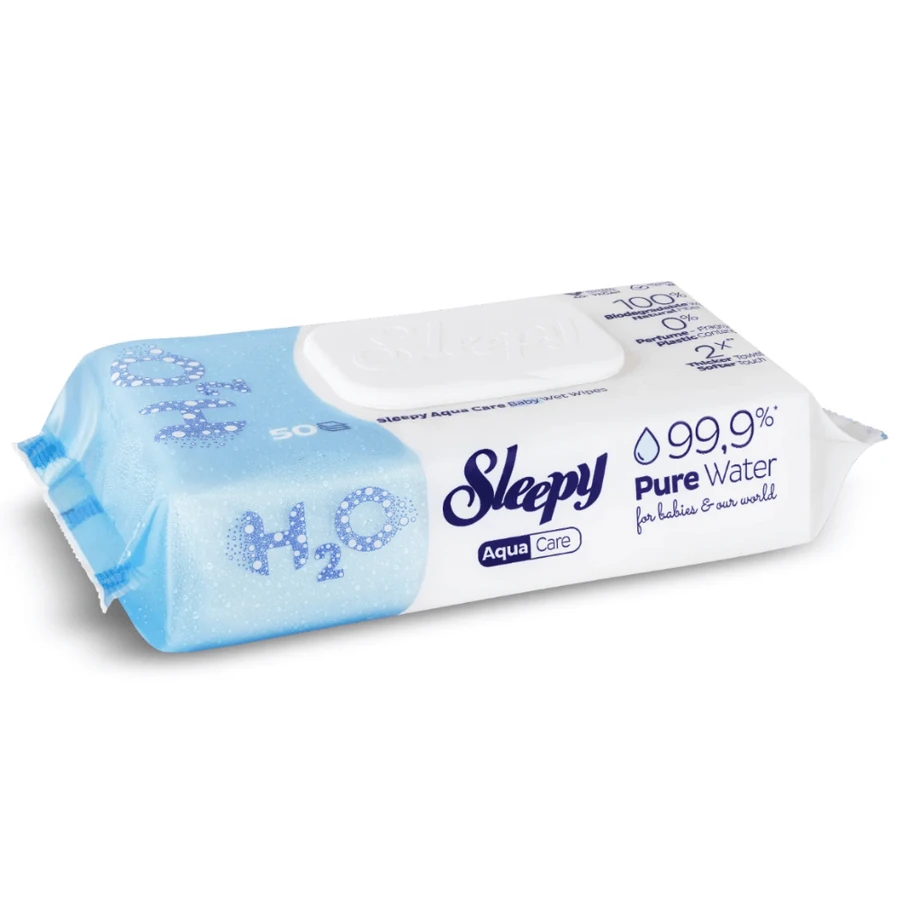 Aqua Care Natte Doekjes, 50 stuks, Sleepy