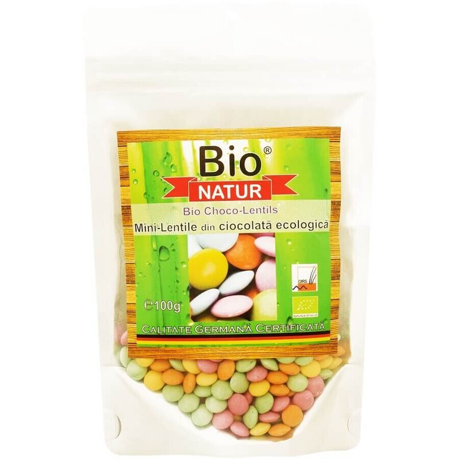 Mini biologische chocolade lenzen, 100 gr, Bio Natur