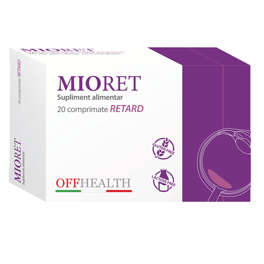 Mioret Retard, 20 comprimés, Offhealth Évaluations