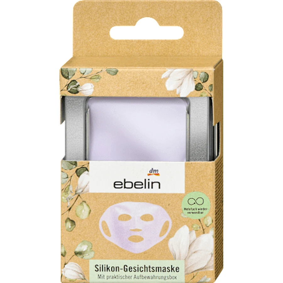ebelin Masque en silicone, réutilisable, 1 pièce