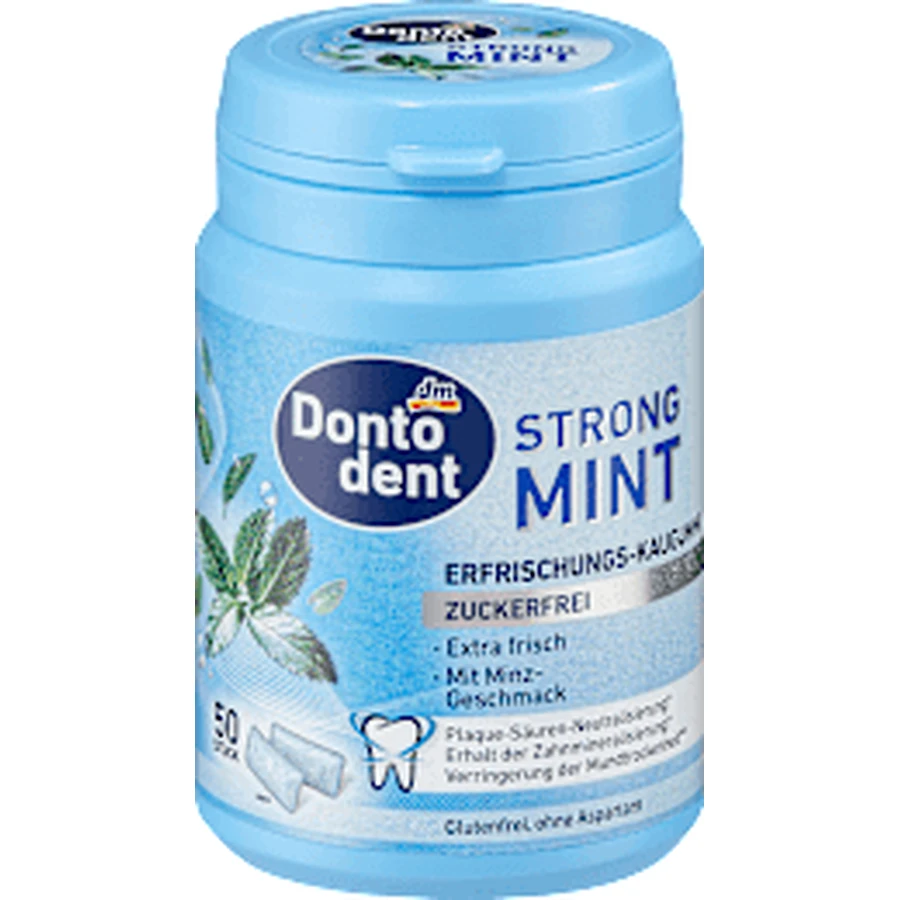 Dontodent Kaugummi, starke Minze, 50 Stück