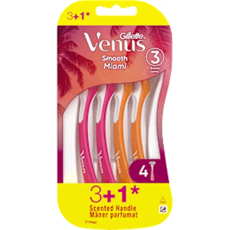 Gillette Venus disposable razor Miami, 4 pieces