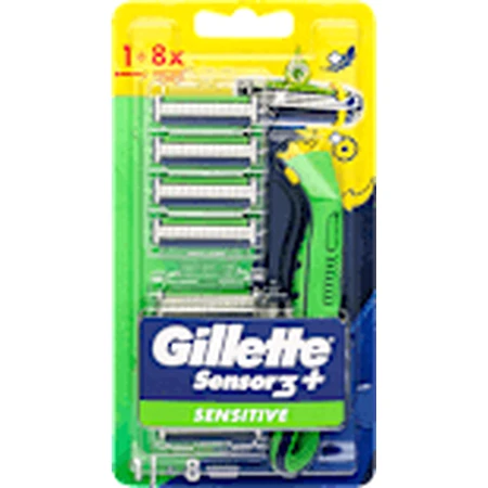 Gillette Rasoir Sensor3 Sensitive de Gillette + 8 recharges, 1 pièce