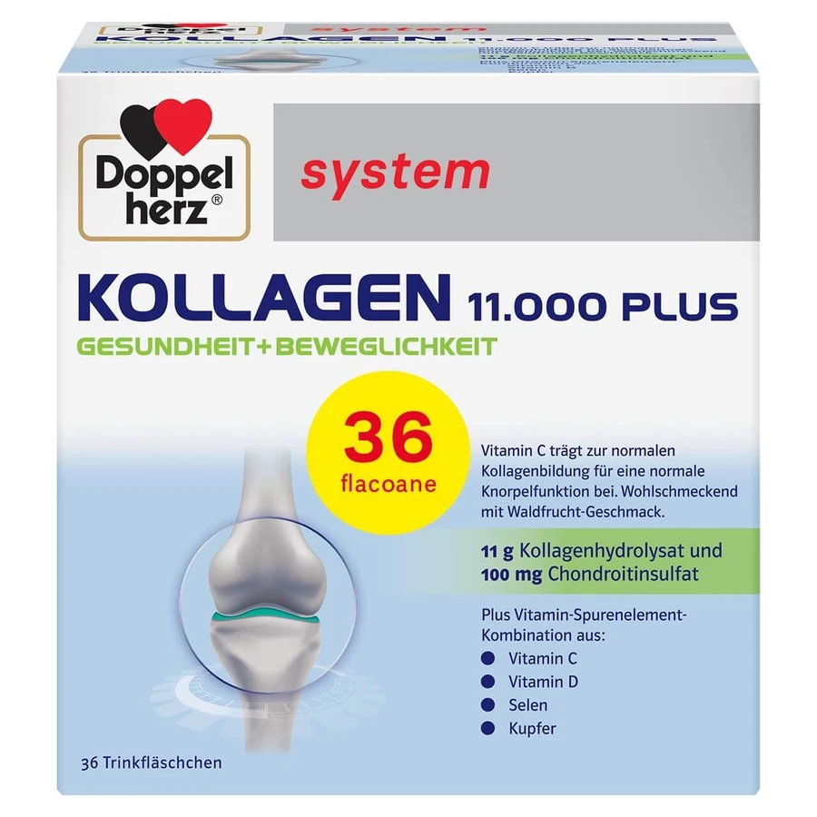 Kollagen 11.000 Plus, 36 unidose vials, Doppelherz