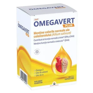 Omegavert Plus, 60 cápsulas, Sun Wave Pharma