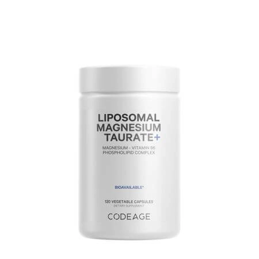 Liposomaal Magnesium Tauraat+ CodeAge, 120 capsules, GNC