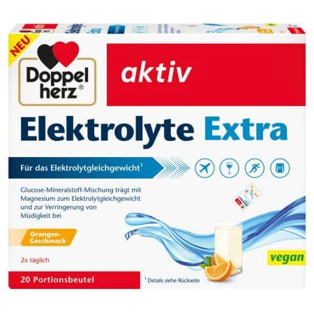 Elektrolyten extra Aktiv, 20 sachets, Doppelherz