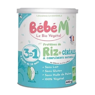La Mandorle Bebè M Rijst Proteïne + Granen en Natuurlijke Supplementen Bio Vanaf 10 maanden 600g