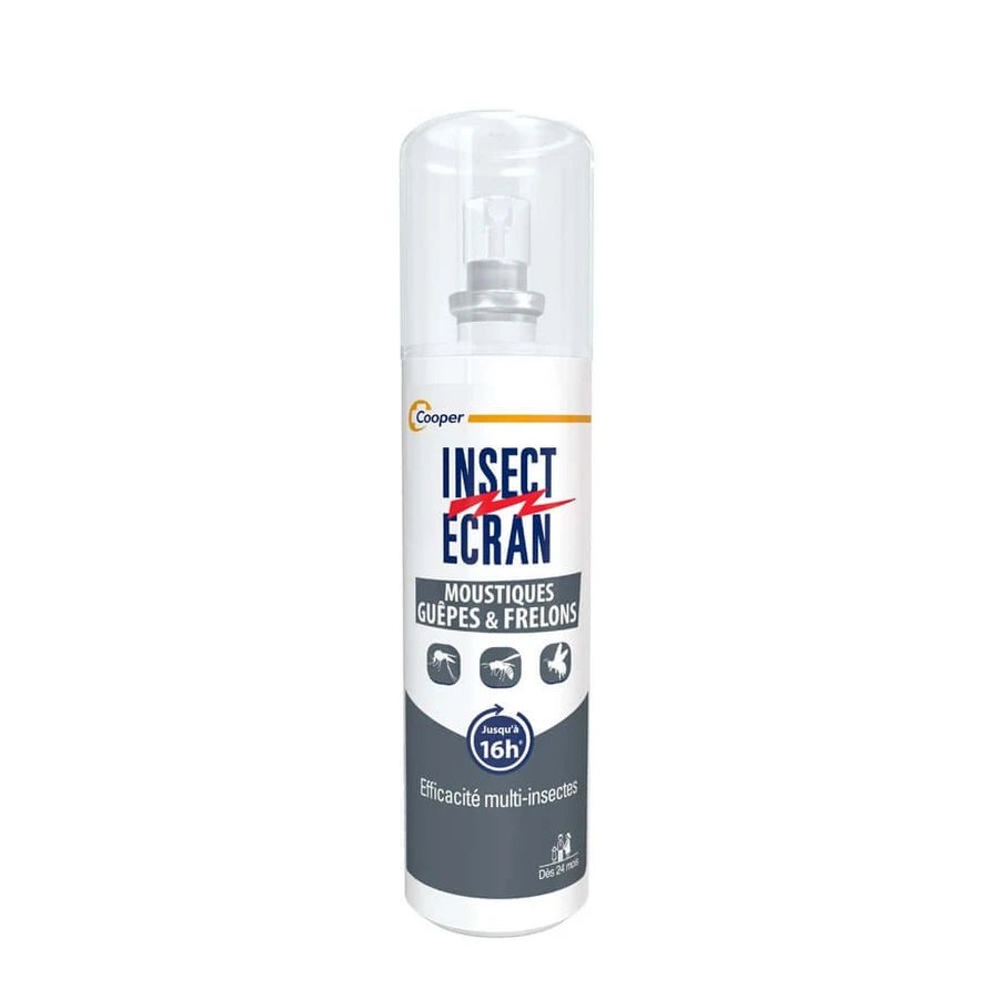 Insect Ecran Peau Répulsif peau anti-moustiques, guêpes et frelons Adultes et enfants 100ml