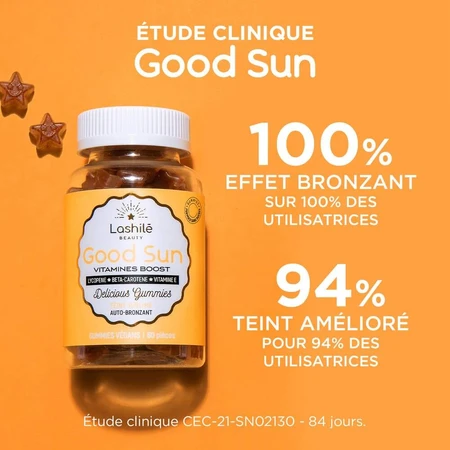 Lashilé Beauty Vitamines Boost Goede Zon 60 gummisnoepjes
