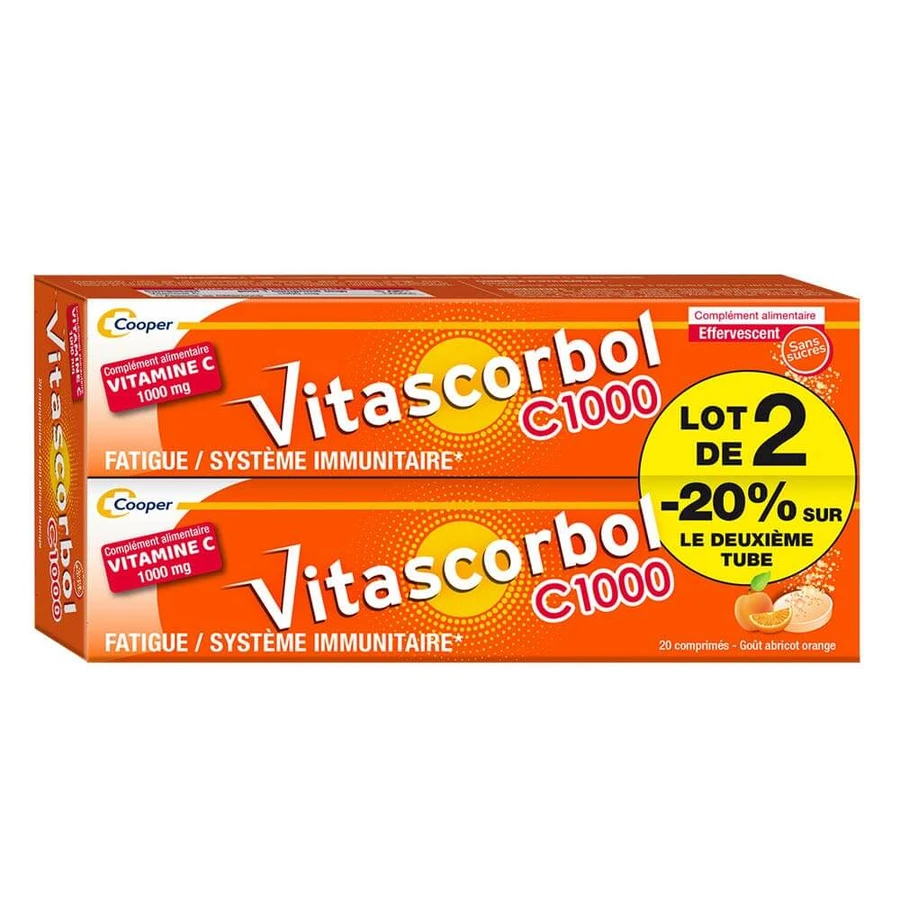 Vitascorbol Vitamine C1000 2x20 Brausetabletten
