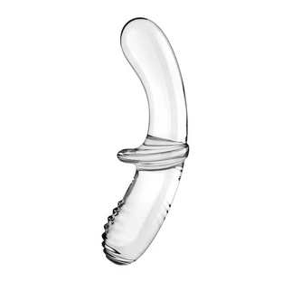 Satisfyer Double Crystal Glas Dildo Transparent, 1 Stück