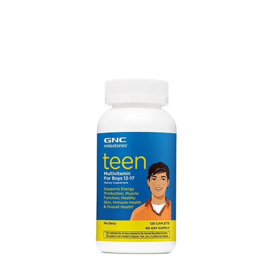 Multivitamines pour garçons de 12 à 17 ans, Teen Milestones (200812), 120 comprimés, GNC