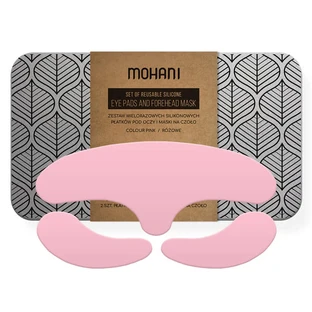 Mohani Reusable silicone eye pads and forehead mask Pink